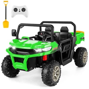 24V Battery Kids Ride On Car UTV Truck w/Dump Bed with Remote Control & LED NEW - Picture 1 of 14