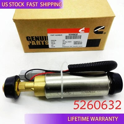 New 5260632 Fuel Transfer Pump For Cummins 4937766 5260634 3968190 3968188 OEM - Image 1 of 4