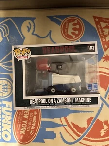 Deadpool on a Zamboni Machine FUNKO POP IN HAND NEW YORK COMIC CON STICKER - Picture 1 of 6