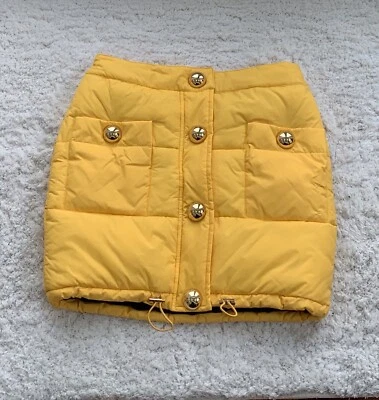 Moschino H&M yellow puffer skirt size 36 US 6! - Image 1 of 4