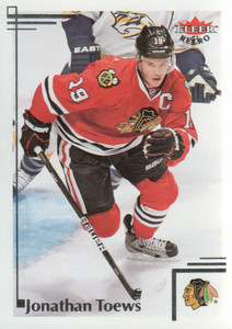 2012-13 Fleer Retro Chicago Blackhawks Hockey Card #81 Jonathan Toews