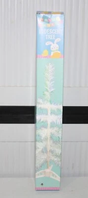 18" Mini Tabletop Iridescent White Easter Tree NEW Greenbrier Inter. (LOT OF 6) - Image 1 of 2
