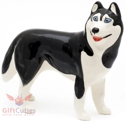 Porcelain Figurine of the Siberian Husky Dog - Image 1 of 4