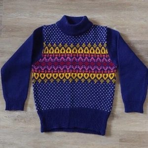 Vintage Korean Branded Youth Pullover Knit Sweater Size 9/10 - Picture 1 of 6