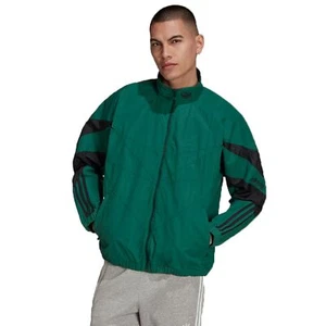 Adidas Originals Shark de Punto Tt Chaqueta de Deporte Nailon Trefoil Verde - Imagen 1 de 6
