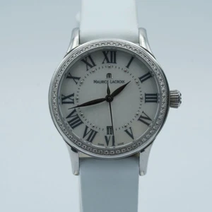 Maurice Lacroix Les Classiques Women's Watch Steel LC1013 Pearl Diamonds ML188 - Picture 1 of 9