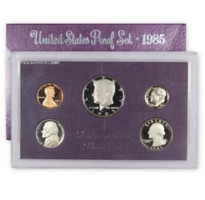 1985 Clad Proof Set U.S. Mint Original Government Packaging OGP - Picture 1 of 4
