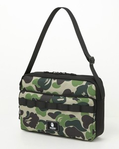 bape shoulder bolsa camo