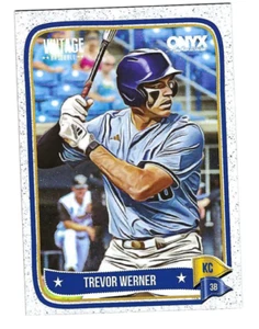 TREVOR WERNER 2024 ONYX VINTAGE BASEBALL PROSPECT CARD - Picture 1 of 1