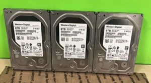 X3 WD HUS728T8TALE6L4 8TB 3.5" 6Gb/s 7.2K RPM SATA Hard Drive P/N:0B36404 TESTED - Picture 1 of 11