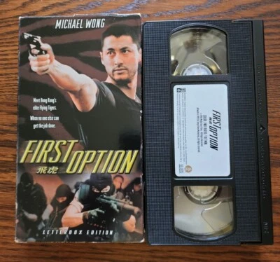 First Option (VHS, 1999, English Dubbed Letterbox Edition) Michael Wong Action - Image 1 of 2
