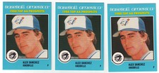 1988 Baseball America Top AA Prospects Alex Sanchez 3-Card Lot #AA-13
