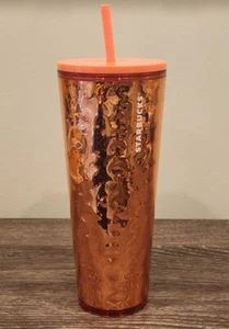 Starbucks 24oz Rose Gold Pink Foil Venti Tumbler 2019 - Picture 1 of 4