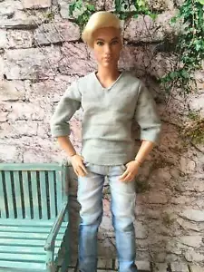 Bouutique lässiges Leinenhemd für Ken Puppe in 4 Farben - Bild 1 von 9