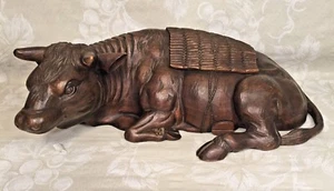 Vintage Carved Wood Ox or Water Buffalo Chinese or Indian Origination - Picture 1 of 12