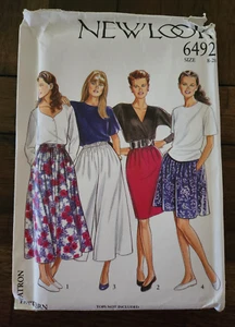 New Look Muster 6492 Größe 8-20 Culotte & Röcke Vintage 90er Jahre ungeschnitten - Bild 1 von 4