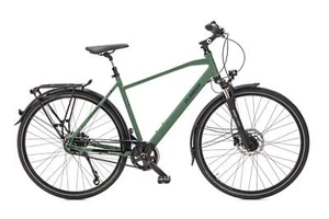 28 Zoll Alu Fahrrad Gates Riemenantrieb Shimano 7 Gang Nexus Scheibenbremse grün - Bild 1 von 12