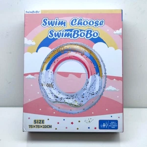 Swimbobo Inflatable Ring Pool Floats for Kids for Swimming Pool Party 75x75x22cm - Picture 1 of 12