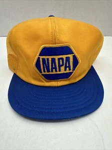 Vintage NAPA Patch SnapBack Mesh Trucker Hat Cap Mesh USA - Picture 1 of 7