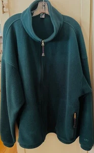 EMS Green Polartec Fleece Jacket Outdoor Hiking Full Zip Sz XXL - Picture 1 of 7