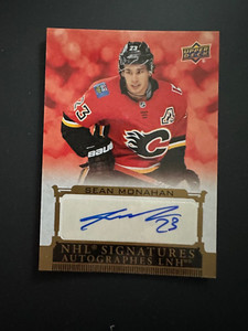 2019-20 UD Tim Hortons NHL Signatures Autographs Sean Monahan Card S-SM
