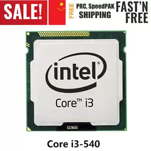 Intel Core i3-540 CPU Dual Core 4Threads 3.1 GHz Socket LGA 1156 CPU Processor - Picture 1 of 10