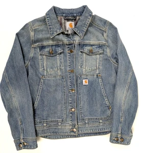 Carhartt Benson Giacca Denim Donna M (8/10) Blu Stonewash 102970-414 Medium - Foto 1 di 6