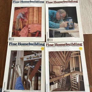 Fine Homebuilding Magazines Set Of 4 Issues 1989 - Picture 1 of 5