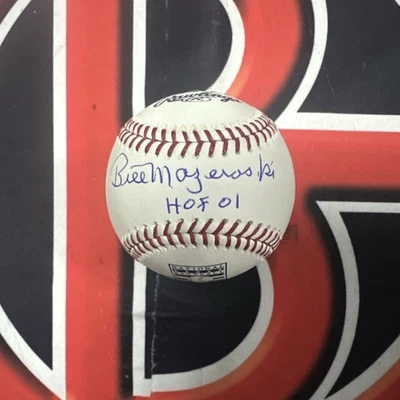 Bill Mazerowski Autografiado Piratas de Pittsburgo Salón de la Fama Logo Béisbol Beckett Foto 1 de 4