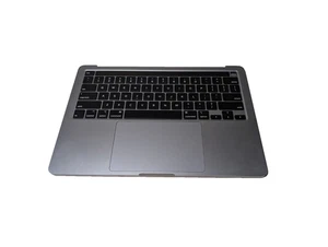 Apple MacBook Pro 13″ (A2251) — Palm Rest with Keyboard & Touchpad — Space Gray - Picture 1 of 8