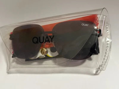 Quay Australia No Cap Black Chainlink Rimless Sunglasses  - Image 1 of 4