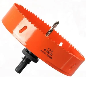 Seghe a Tazza Bi Metallica 160mm M42 HSS Sega A Tazza Trapano Punta Elicoidale - Foto 1 di 24