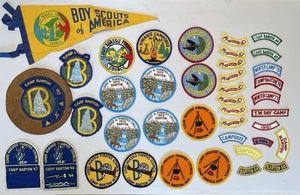 Vintage LOUIS AGASSIZ FUERTES COUNCIL-Camp Barton Patches Lot BSA Boy Scouts - Picture 1 of 2