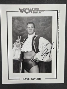 Squire Dave Taylor Autograph 8x10 Promo Picture WCW signed COA World Of Sport - Picture 1 of 5