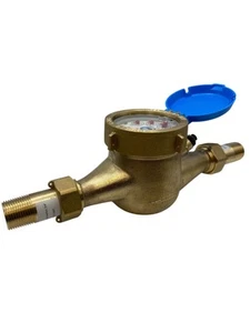 DAE MJ-75 Non Lead Potable Water Meter, 3/4" NPT Couplings, Gallon,NoPulseOutput - Picture 1 of 7