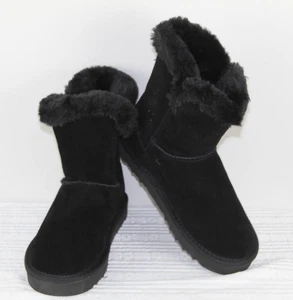 Style & Co Damen-Bootie winzig Fell Lammfell 6 schwarz neu mit Karton - Bild 1 von 9