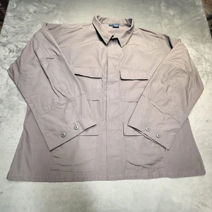 Propper Shirt Mens 3XL Gray Tactical Ripstop BDU Utility 4 Pocket Long Sleeve - Picture 1 of 7
