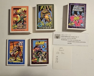 1991 Impel GI Joe conjunto de cartas colecionáveis conjunto incompleto faltando 4 cartas - Imagem 1 de 2