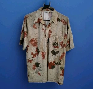 Vintage Lilly Daché Hawaiian Floral Shirt Men's Size L 90s Aloha Button-Up - Picture 1 of 3