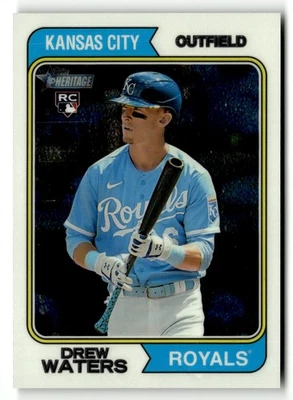 Drew Waters #96 2023 Topps Heritage Chrome #/999 5517 - Image 1 of 2