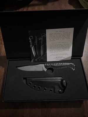 Toor Knives Krypteia W Black G10 Handle  & CPM-M4 Phantom Grey Fixed Blade Knife - Image 1 of 4