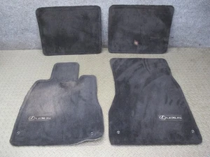 01-06 LEXUS UCF30L LS430 SET OF 4 FRONT & REAR FLOOR MAT CARPET BLACK OEM - Picture 1 of 16