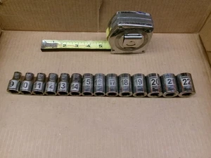 Craftsman USA 1/2" Drive 14-Piece 12-Point Easy Read Socket Set 9-22 - Bild 1 von 10