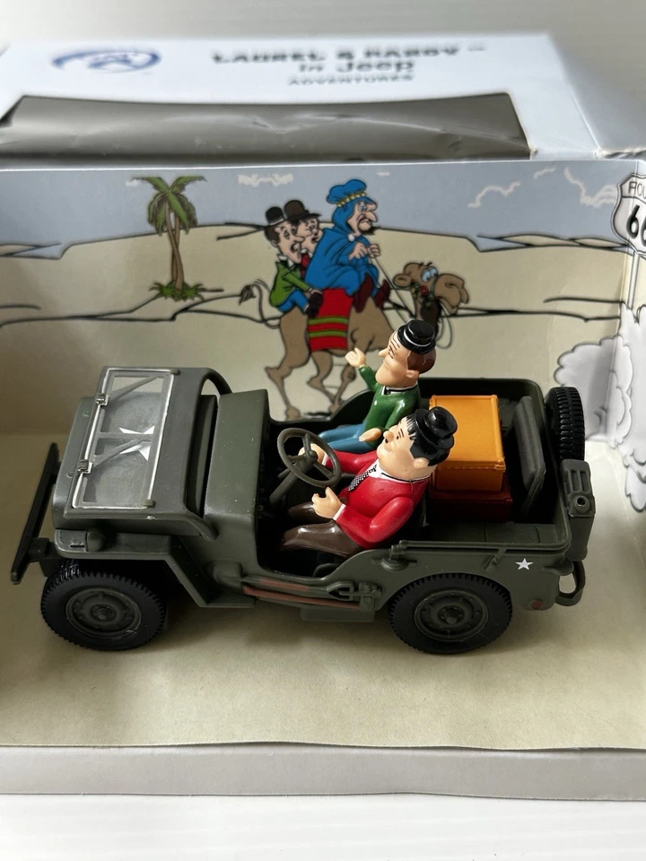 GATE - LAUREL & HARDY - WILLYS JEEP US ARMY - 1/32 DIECAST. - Image 1 of 4