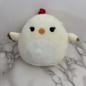 Squishmallow Charity the Chicken 5” White Soft Plush Easter Kellytoy 2019 - Picture 1 of 8
