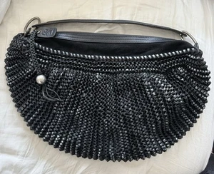 DVF DIANE VON FURSTENBERG STEPHANIE SCHWARZ HOBO LEDER TASCHE MAKELLOS - Bild 1 von 3