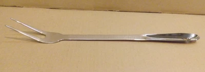 Полностью закрытая сервировочная вилка для барбекю из нержавеющей стали с двумя зубцами - Изображение 1 из 4