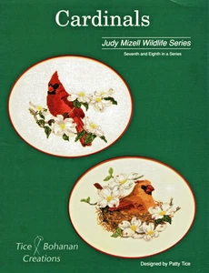 CARDINALS Cross Stitch Patterns, Judy Mizell Wildlife Series, Tice Bohanan - Picture 1 of 1
