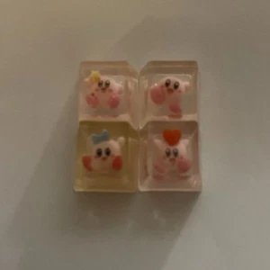 4 Transparent Mechanical Keyboard Key Cap Keycap Cherry Switch Lot - Cute Pink - Picture 1 of 2