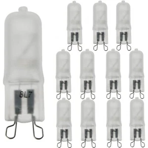 12Pack Q40 Single Ended T3.5 Bulb, G9 Wire Style Frosted Glass, 3200K, 40W 350LM - Picture 1 of 6